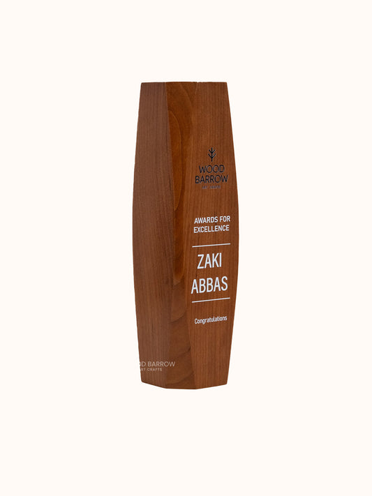 Handcrafted Customizable Wooden Award