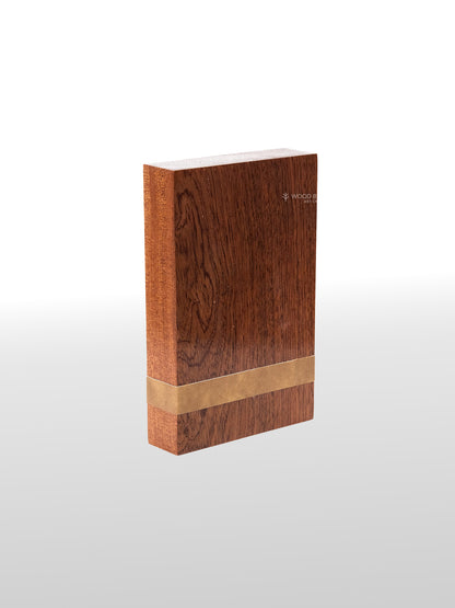 Wooden Trophy with Elegant Leather Strap