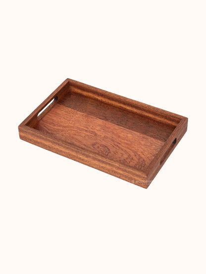 Classic Walnut Wood Serving Tray