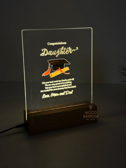 Personalized LED Graduation Gift - Class of 2024 - Made in UAE
