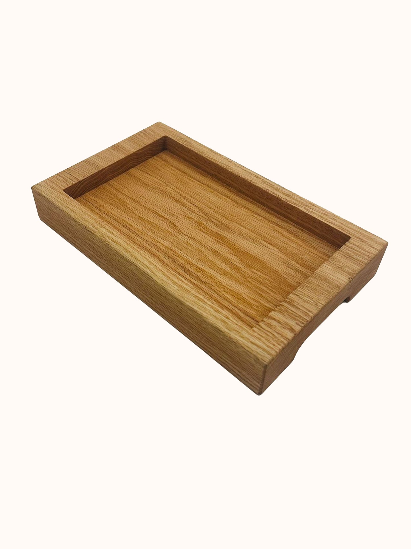 Custom Sized Wooden Serving Tray - Red Oak