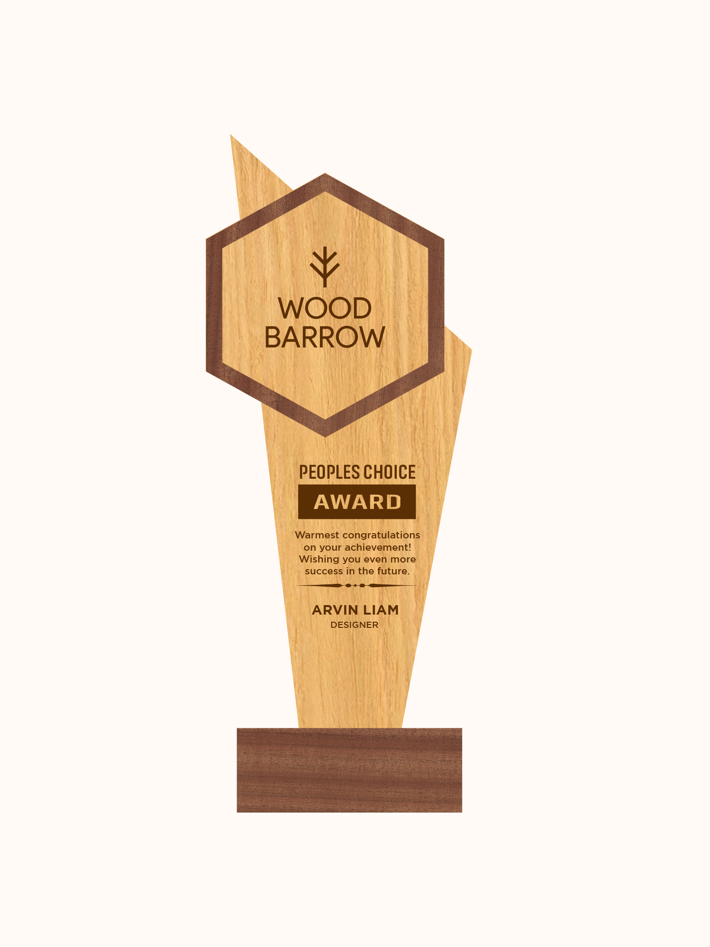 Customized Wooden Trophy