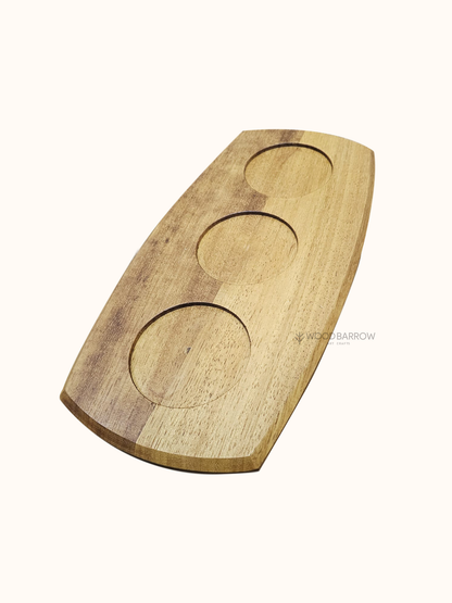 Customizable Wood Paddle Serving Tray