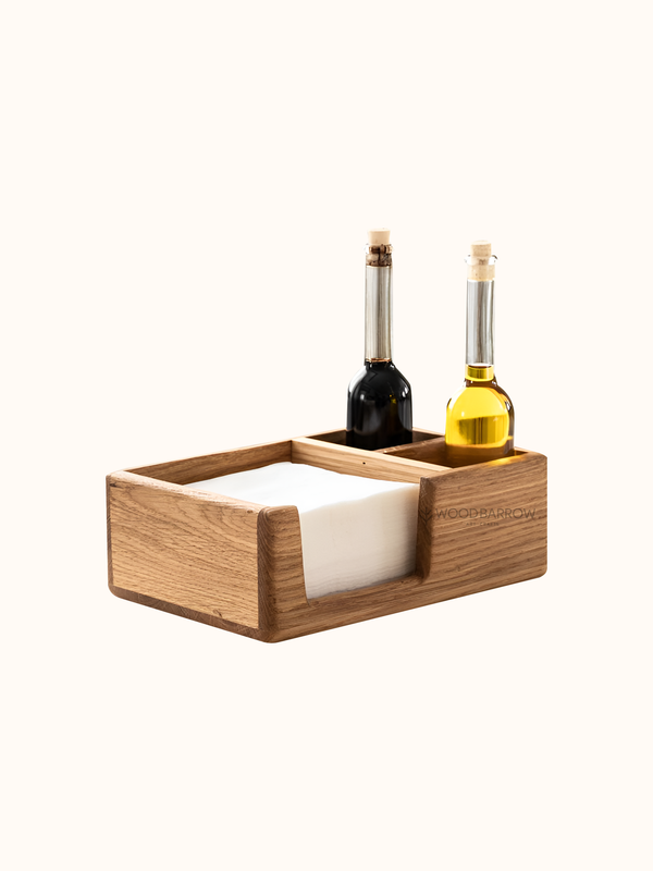 Wooden Serving Caddy for Dining Tables