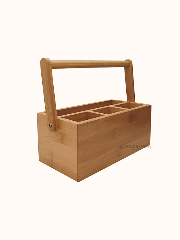 Customizable Wooden Flatware Caddy