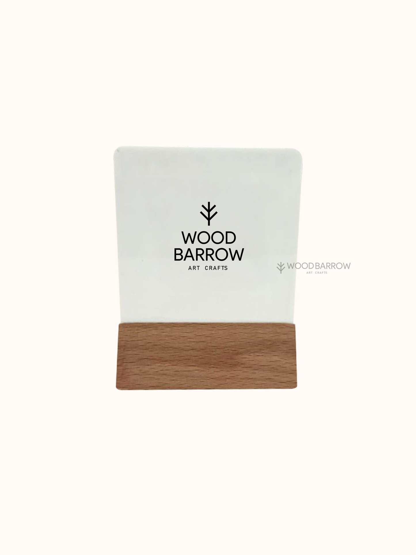 Wood & Acrylic QR Menu Stands