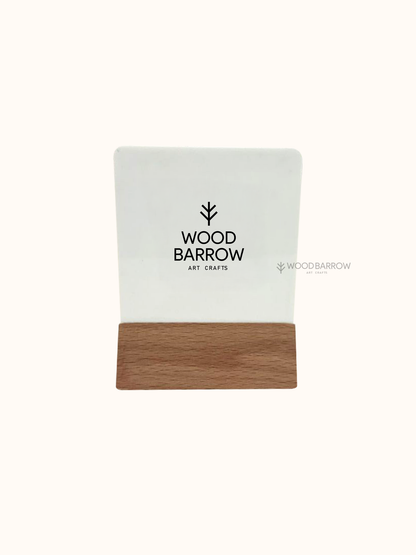 Wood & Acrylic QR Menu Stands