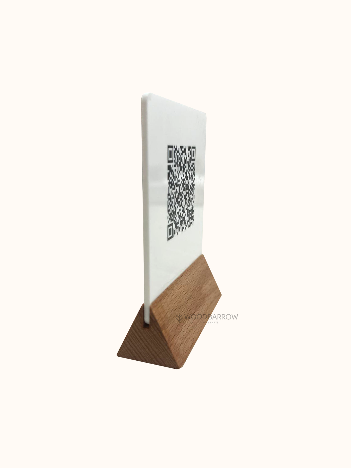 Wood & Acrylic QR Menu Stands