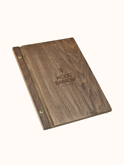 Wooden Menu Folder for Hotels and Resorts
