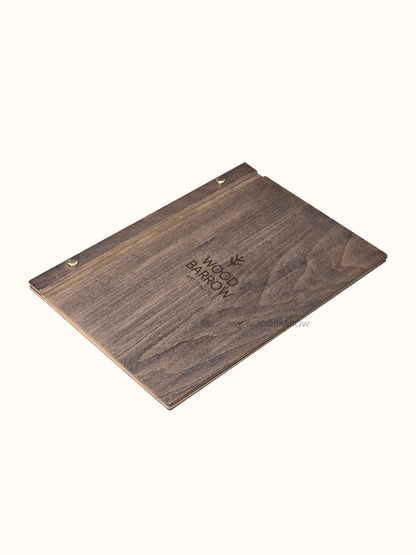 Wooden Menu Folder for Hotels and Resorts