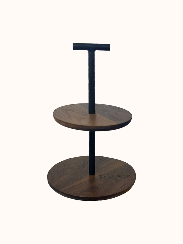 Modern Wood Tiered Stand – Stylish Display Solution for Hospitality & Dining Spaces