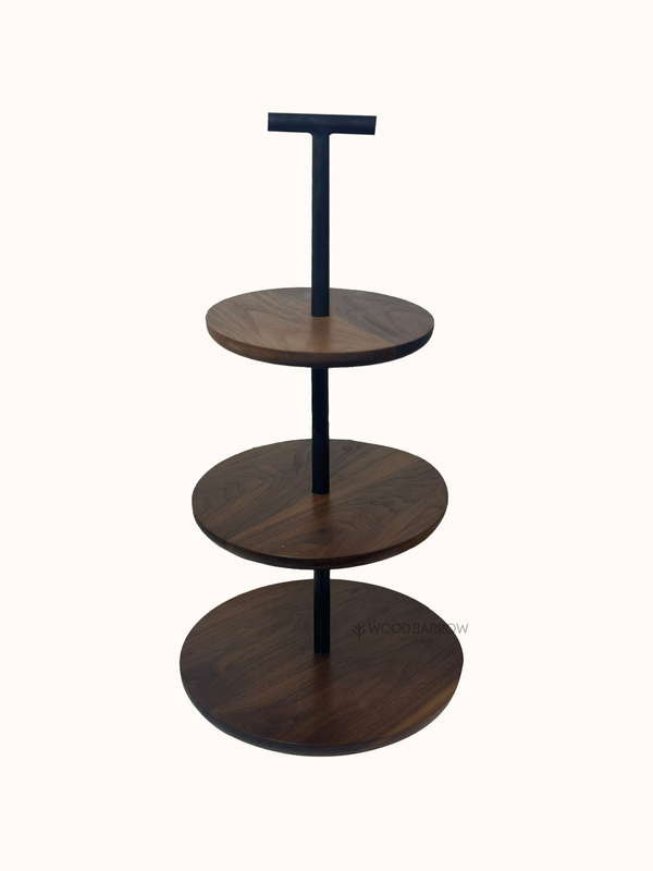 Modern Wood Tiered Stand – Stylish Display Solution for Hospitality & Dining Spaces
