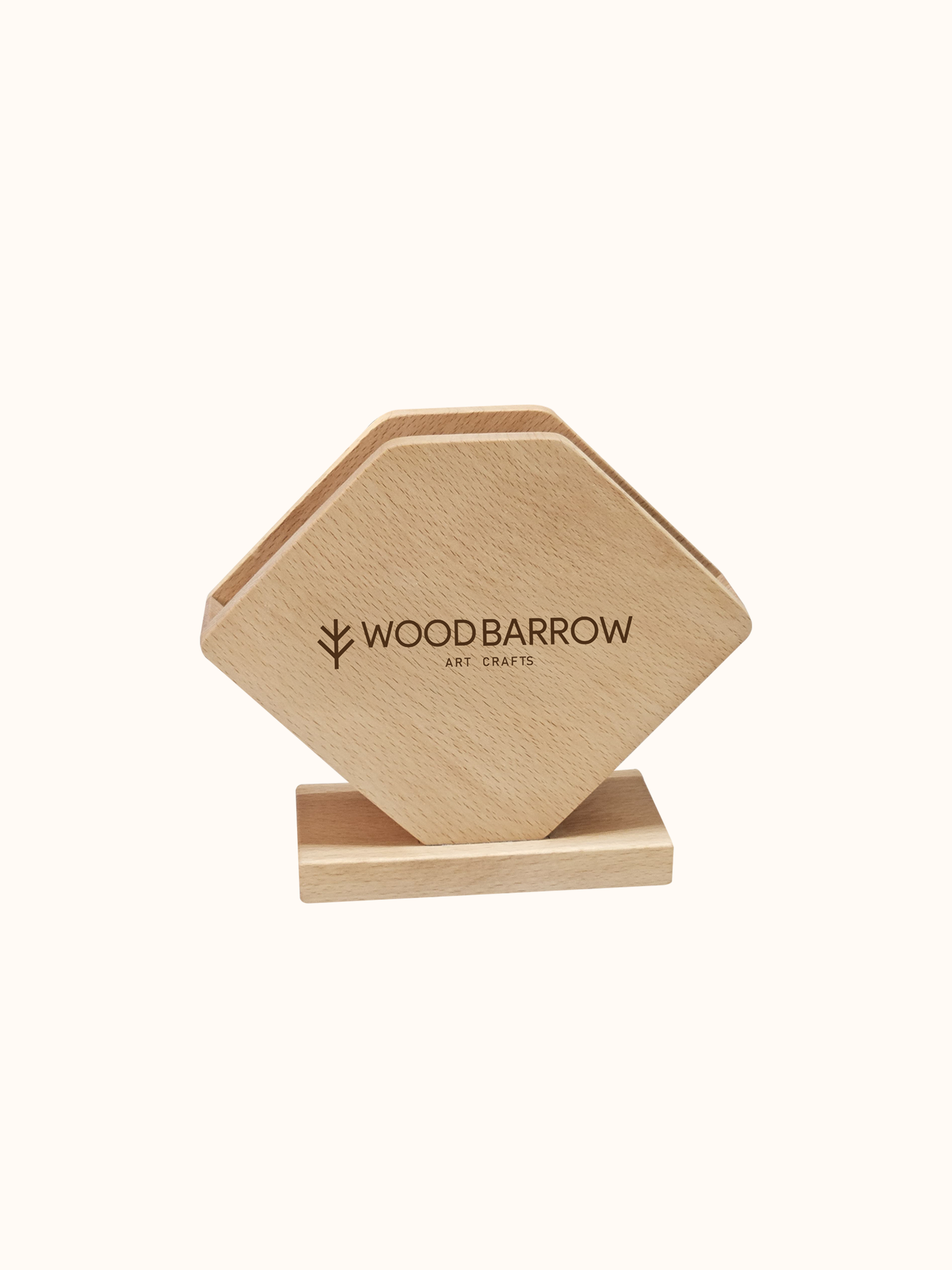 Wooden Napkin Holder – Farmhouse Style Tabletop Napkin Organizer for Restaurants & Events
