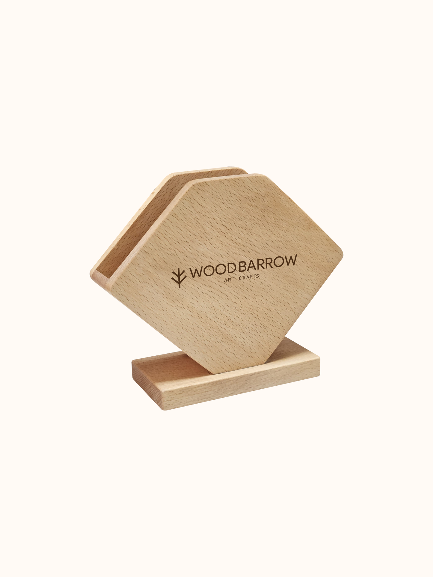 Wooden Napkin Holder – Farmhouse Style Tabletop Napkin Organizer for Restaurants & Events