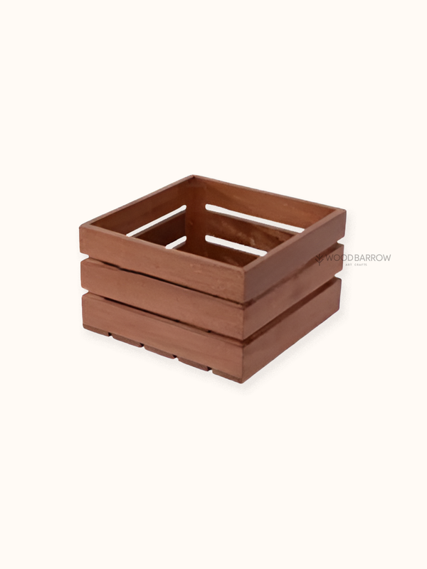 Wooden Crates Storage Box Basket