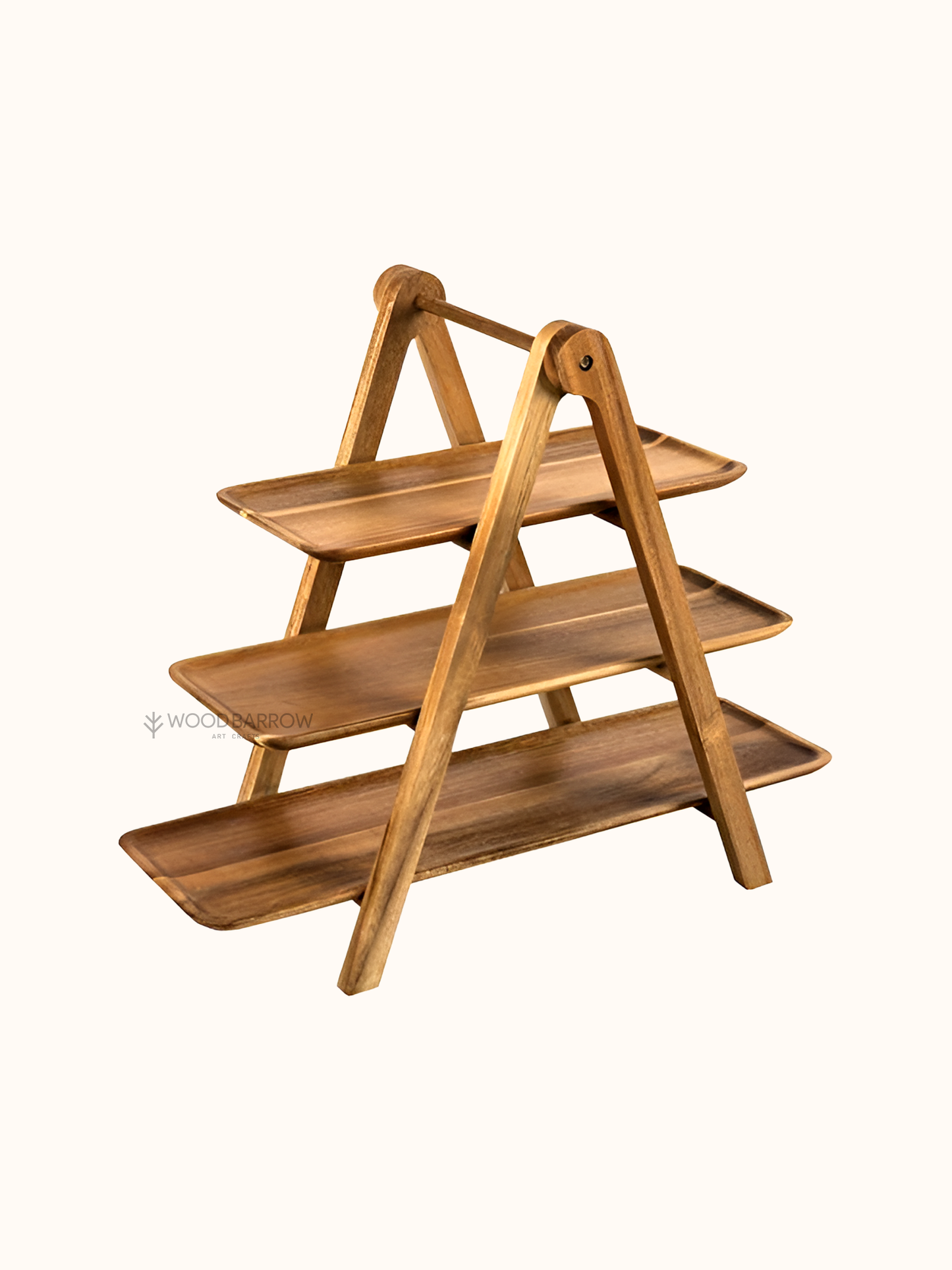 3-Tiered Serving Wooden Ladder Trays