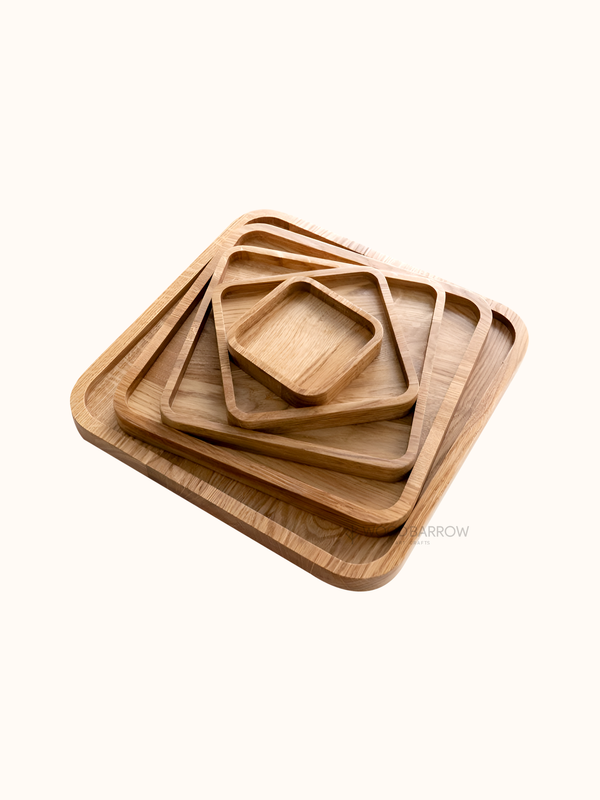 Square Wooden Trays
