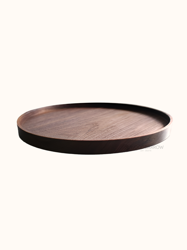 Wooden Round Serving Tray
